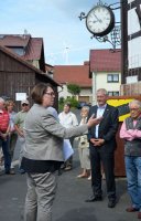 Übergabe des Fördermittelbescheides für die Sanierung des Alten Rathauses am 06.07.2016
