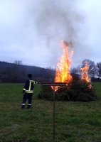 Einsammeln und Verbrennen der Weihnachtsbäume am 15.01.2022