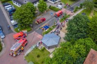 Rettungsübung im Rahmen des Tages der Offenen Tür der Freiwilligen Feuerwehr Neudorf am 26.06.2016