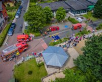 Rettungsübung im Rahmen des Tages der Offenen Tür der Freiwilligen Feuerwehr Neudorf am 26.06.2016