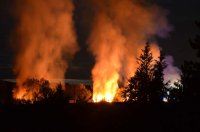 Großfeuer bei Kinzighausen, 11.07.2022