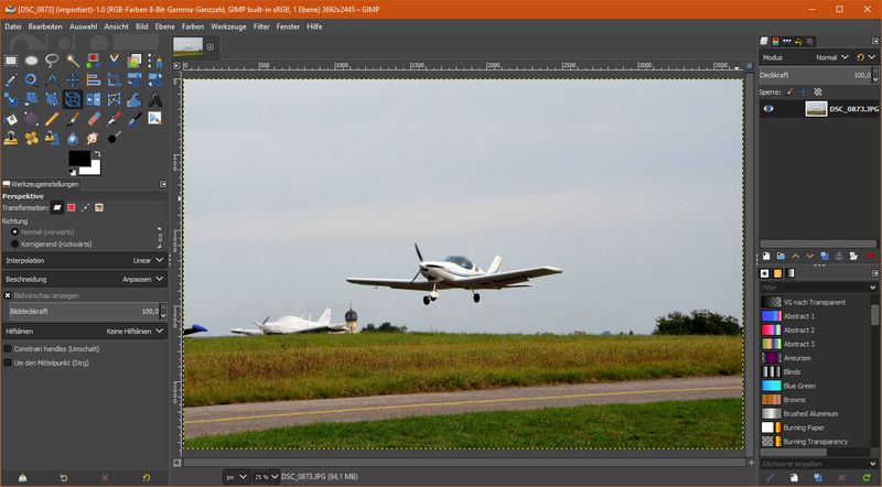 Fotobearbeitung in GIMP
