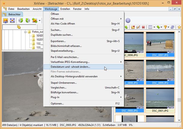 XnView EXIF Datum 1