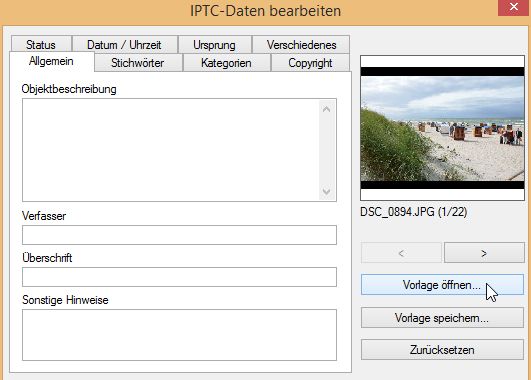 XnView IPTC 1