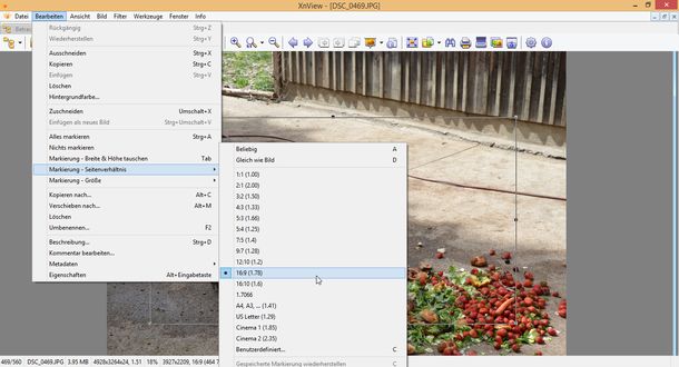 XnView Beschneiden 3