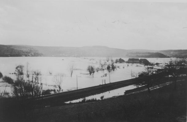 Kinzighausen bei Hochwasser