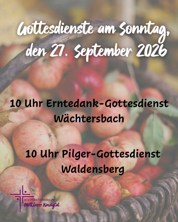 Erntedank-Gottesdienst am 27.09.2026