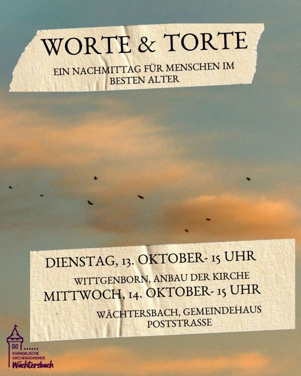 Worte & Torte am 14.10.2026