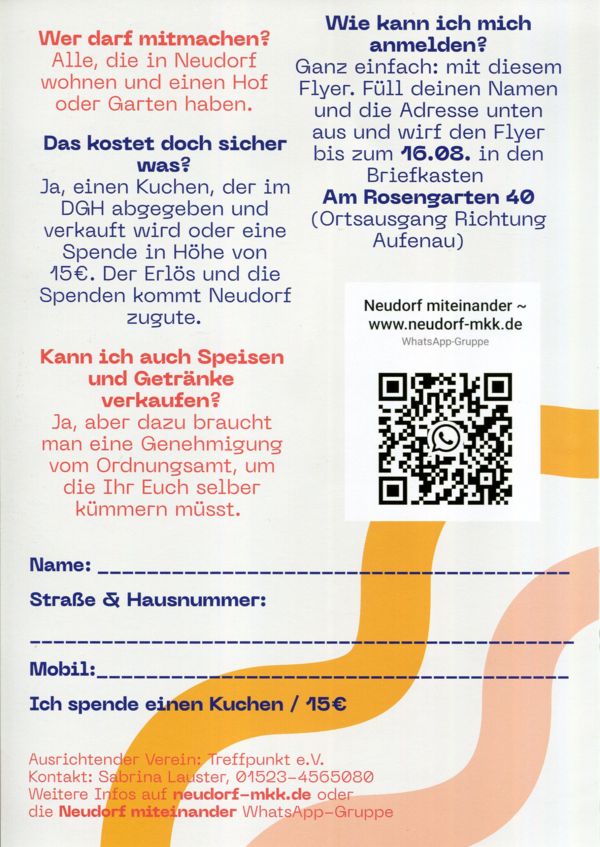 Dorfflohmarkt am 23.08.2026  -  Flyer Rückseite