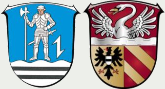Wappen Wächtersbach und Main-Kinzig-Kreis