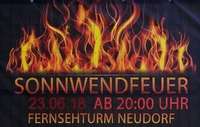 Plakat zum Sonnwendfeuer 2018