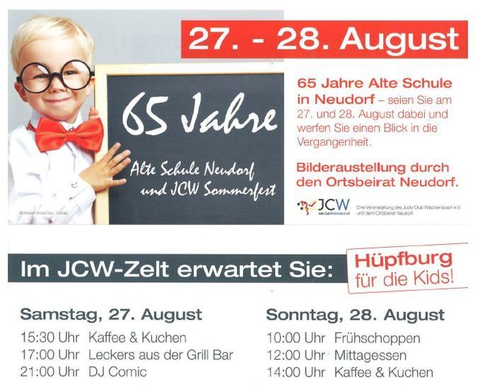 65 Jahre Schule Flyer