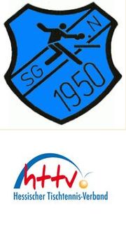 Logos der SG Neudorf und des Hessischen Tischtennisverbandes