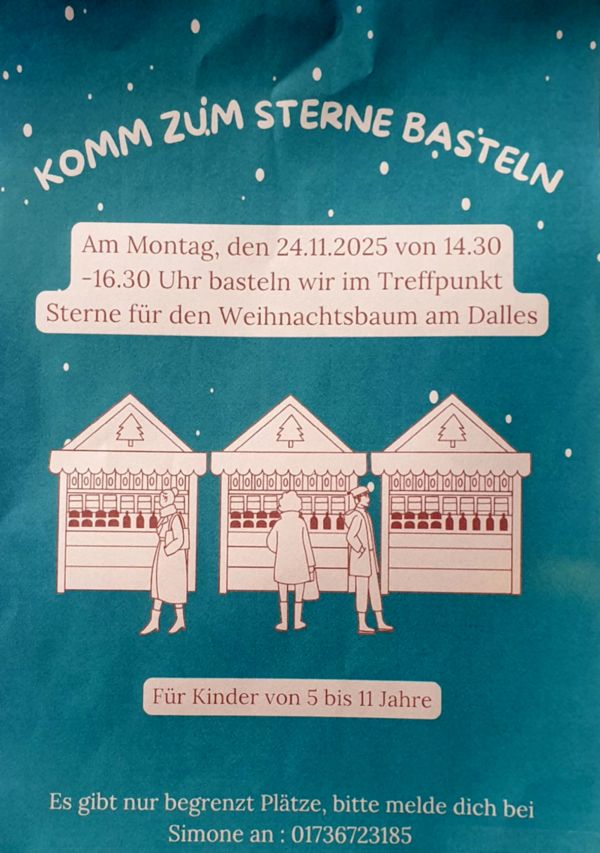 Sternebasteln am 24.11.2025