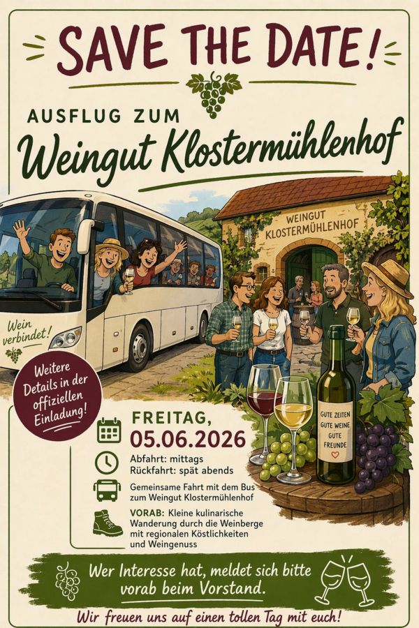 Weinfreunde-Ausflug am 05.06.2026