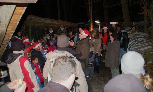 Besucher beim Nikolausfest